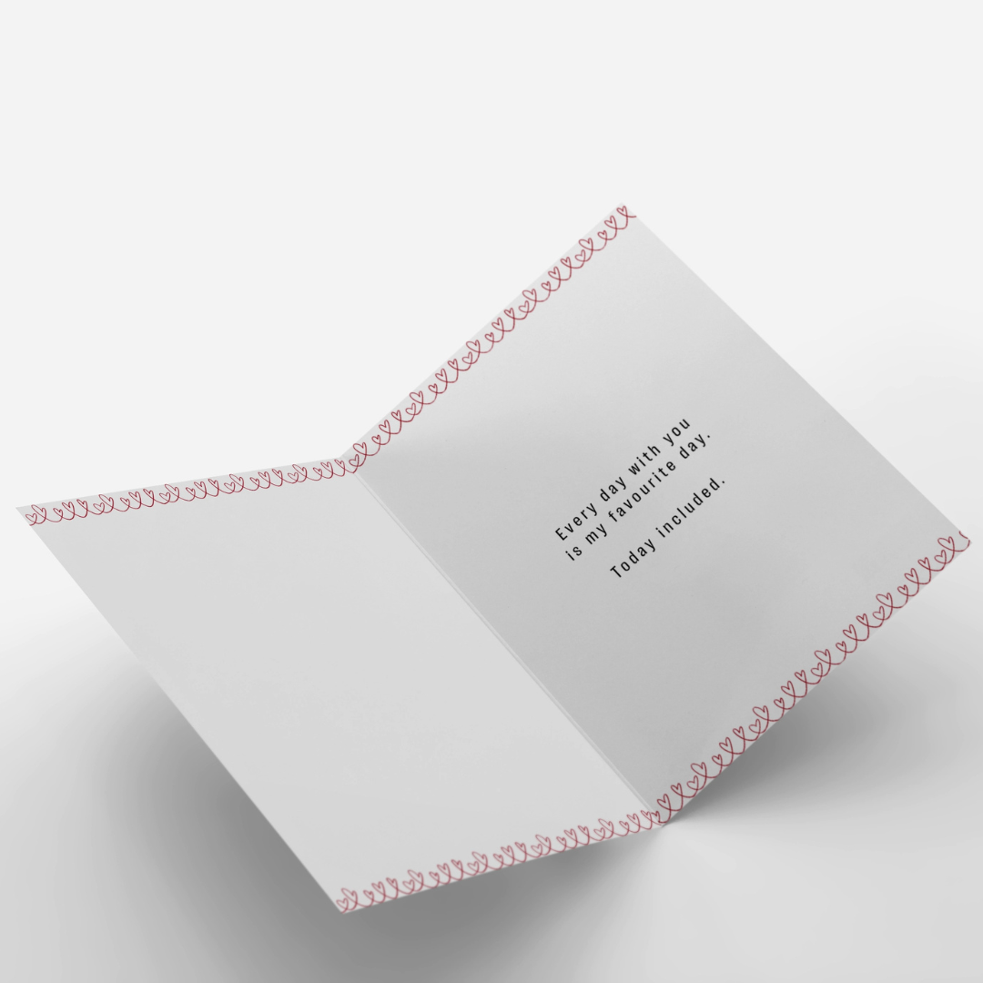 You & Me Day Romantic Card