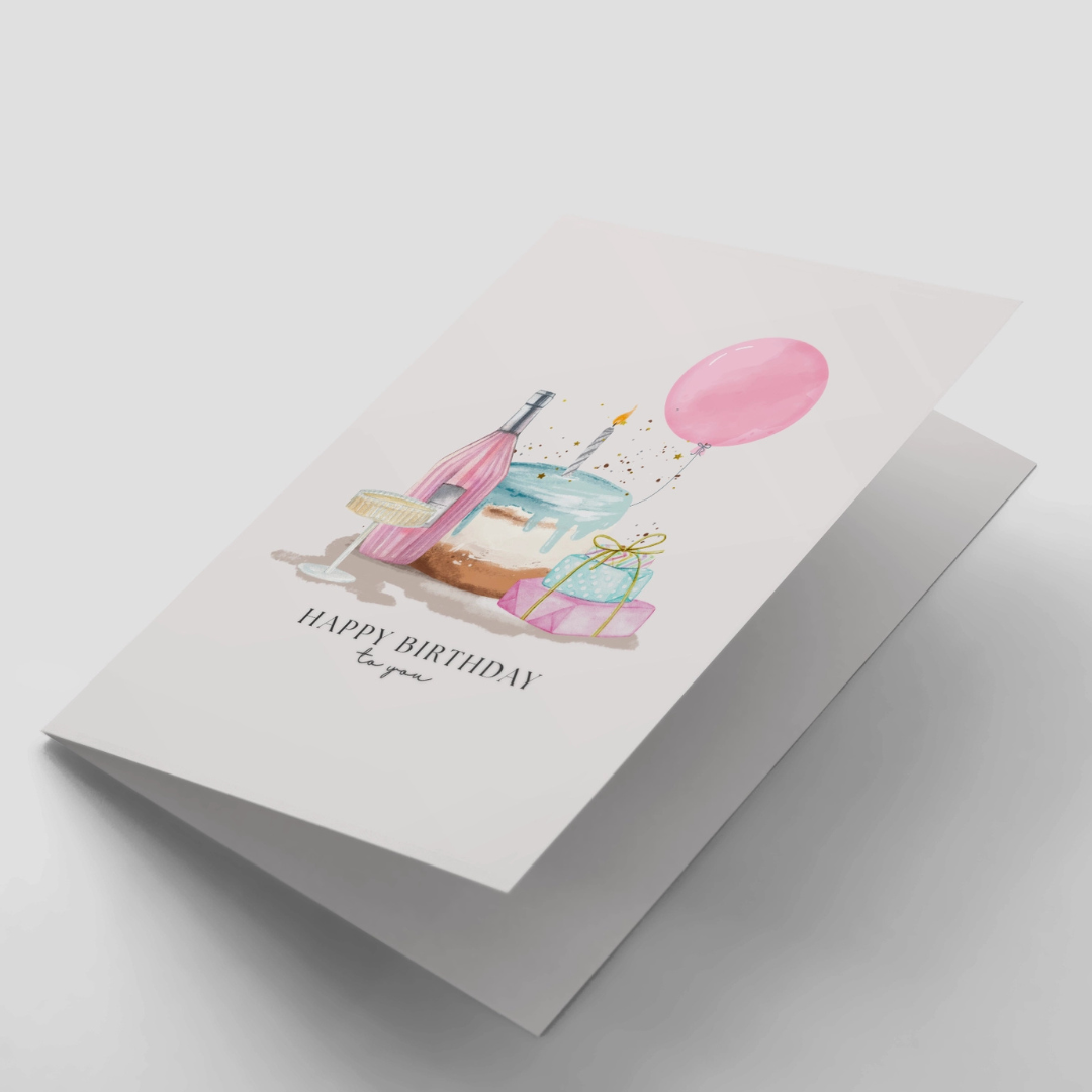 Balloon Wishes Birthday Card