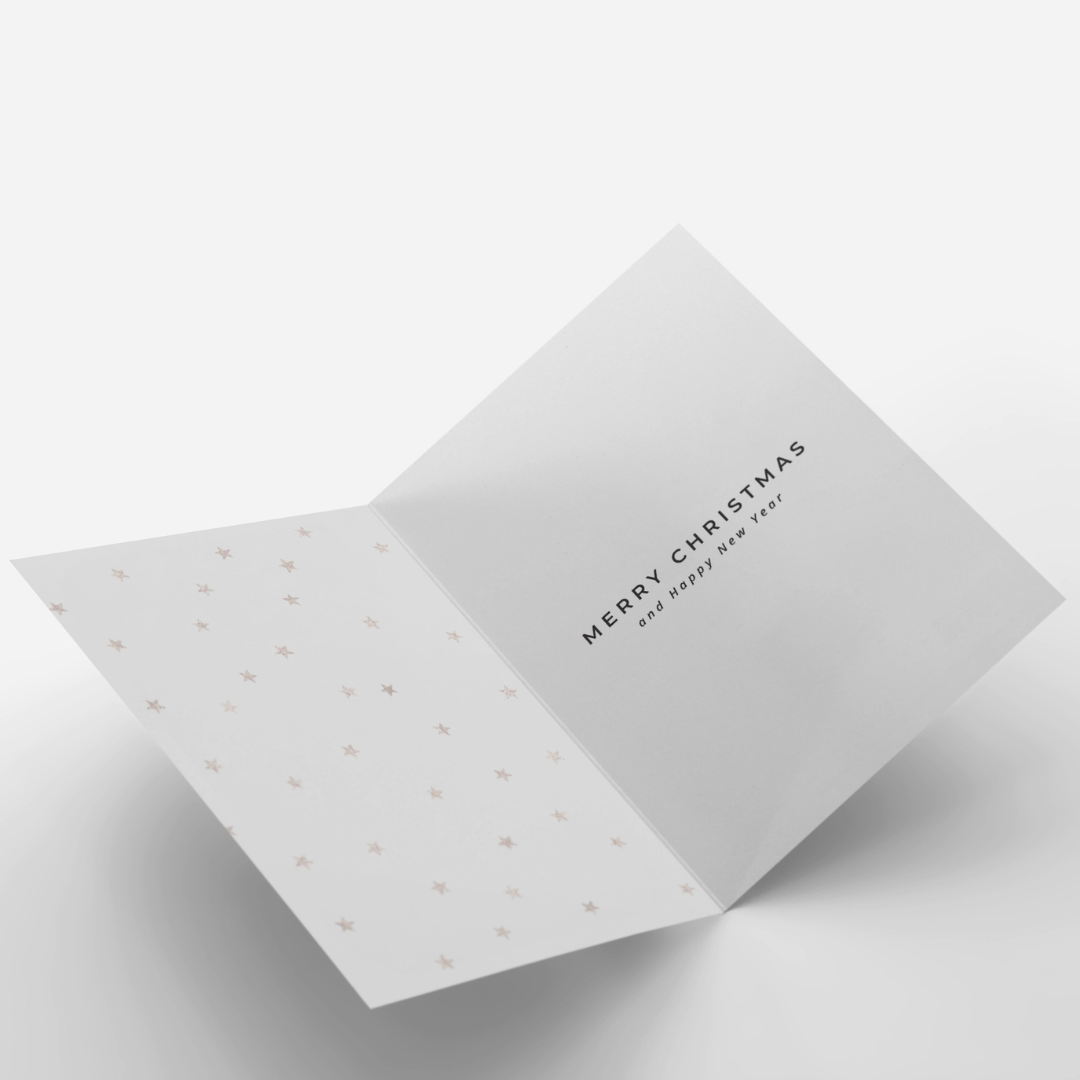 Gilded Bauble Christmas Card