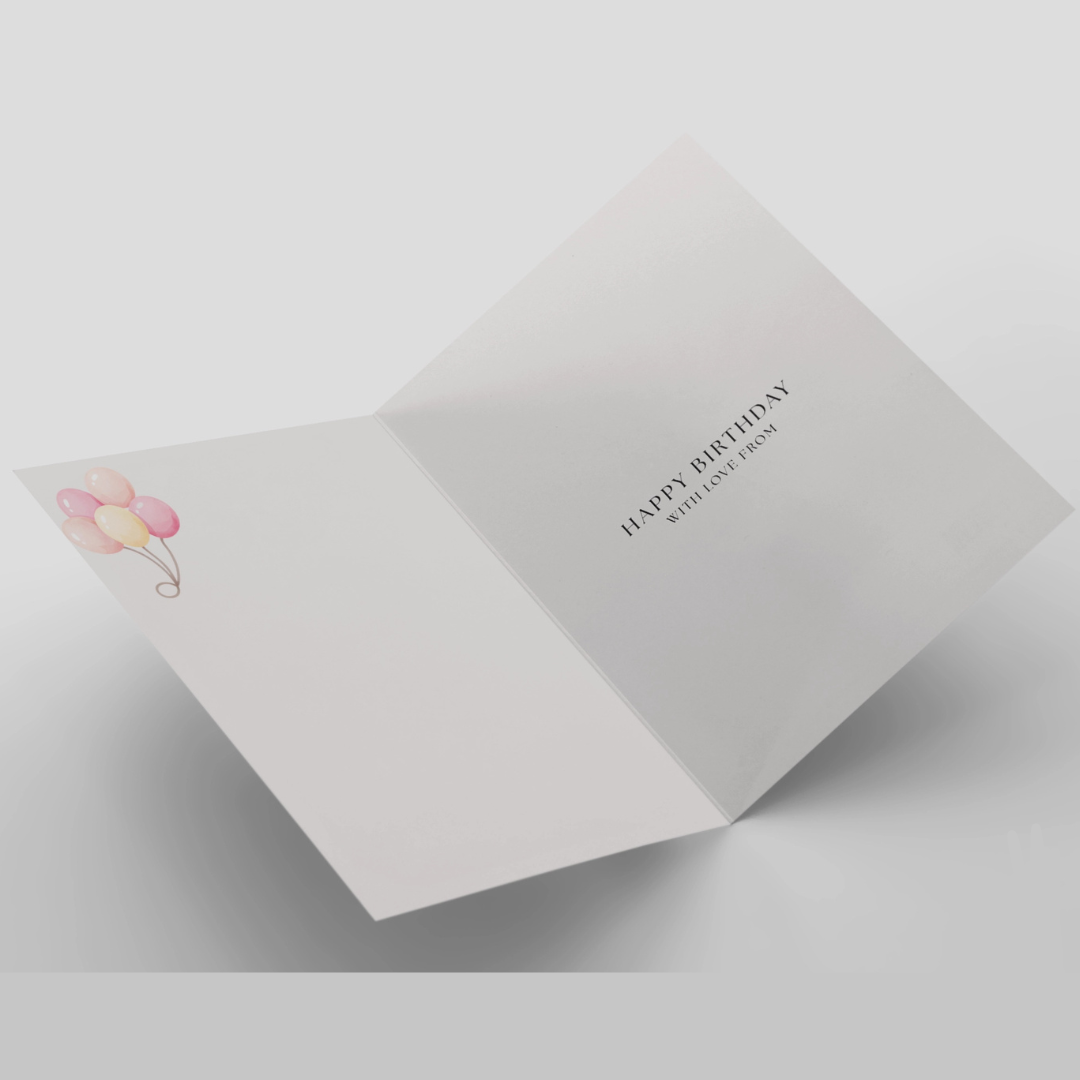 Balloon Wishes Birthday Card