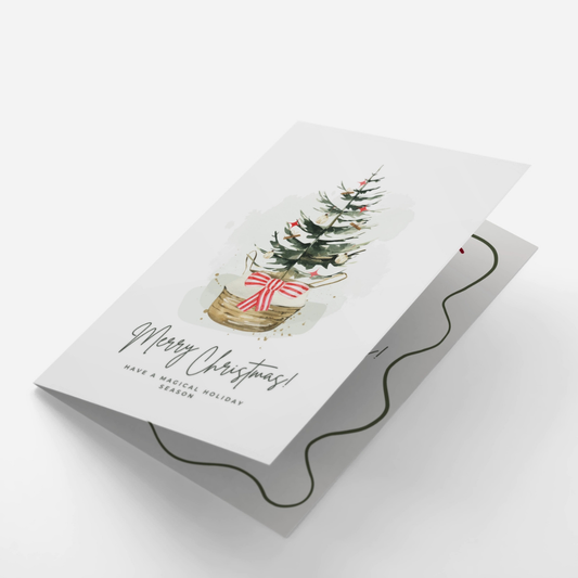 Festive Basket Christmas Card