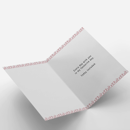 You & Me Day Romantic Card