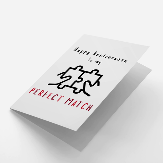 Perfect Match Anniversary Card