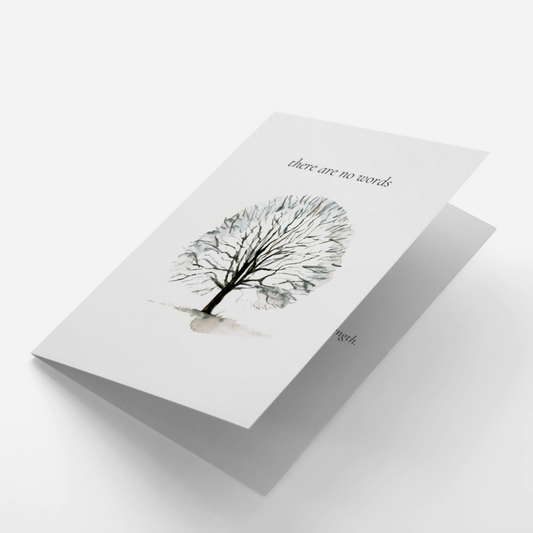 There Are No Words Sympathy Card