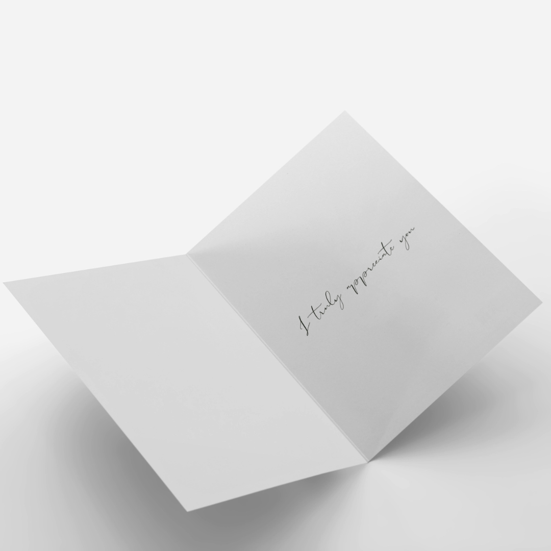 Elegant Thank You Floral Card