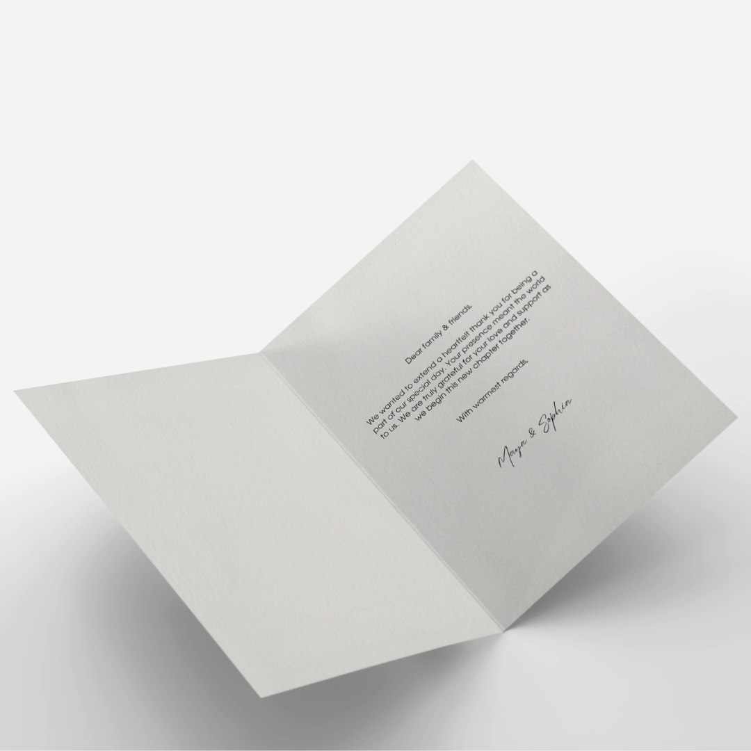 Minimal Luxury Gratitude Card