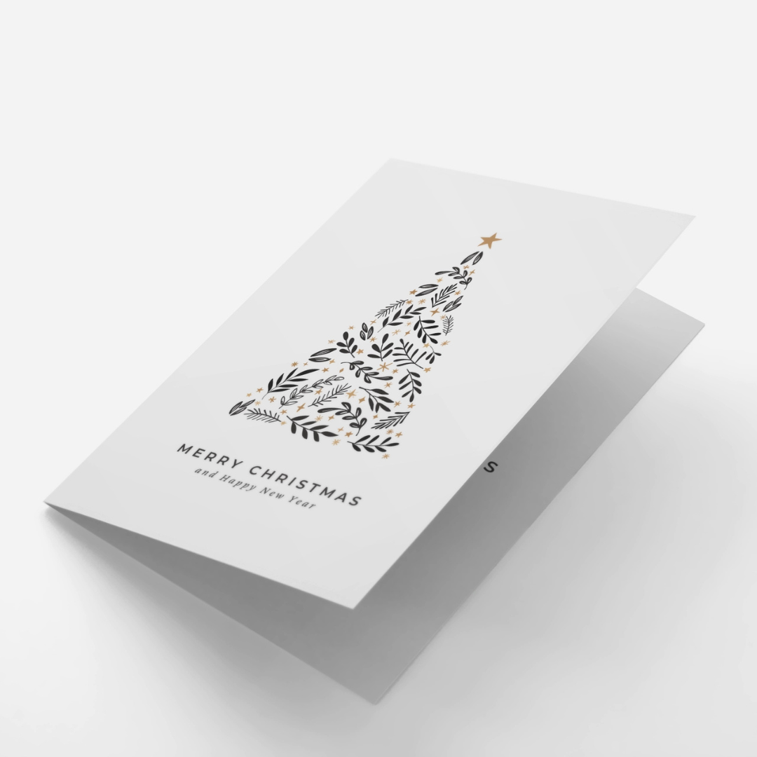 Modern Foliage Christmas Card