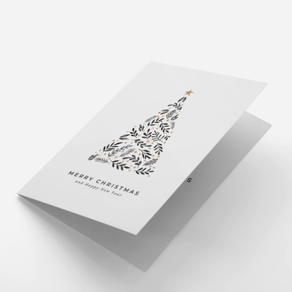 Modern Foliage Christmas Card