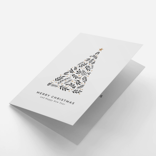 Modern Foliage Christmas Card