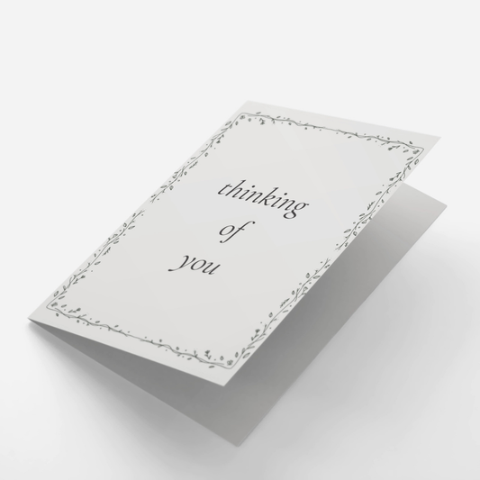 Thinking of You Minimal Sympathy Card
